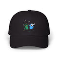 Dad Cap — Cute Watercolor Rain Kids Design (Blue & Green)