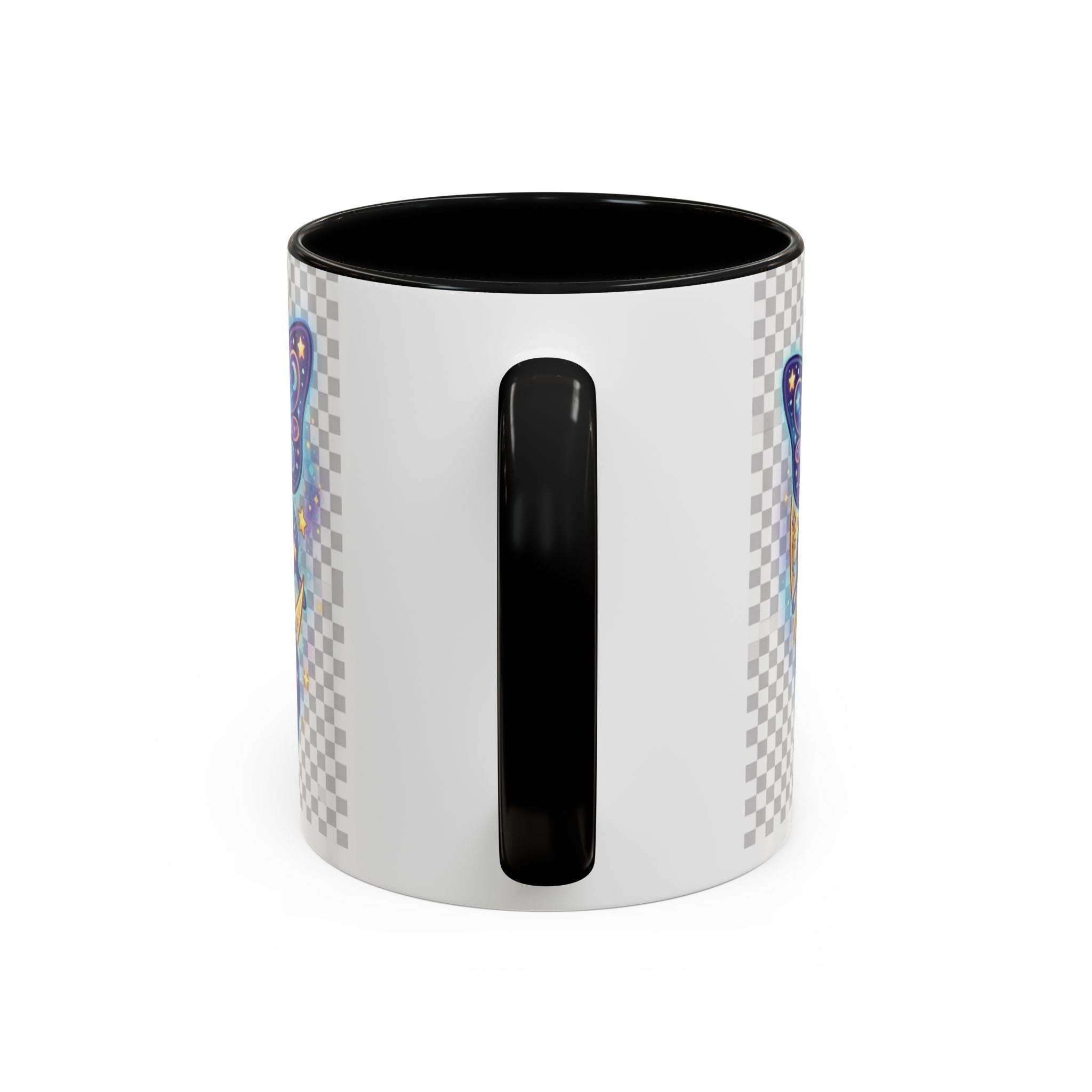 Magic Moon Cat Accent Mug — Cute Fantasy Butterfly Kitty Coffee Cup (11/15oz)