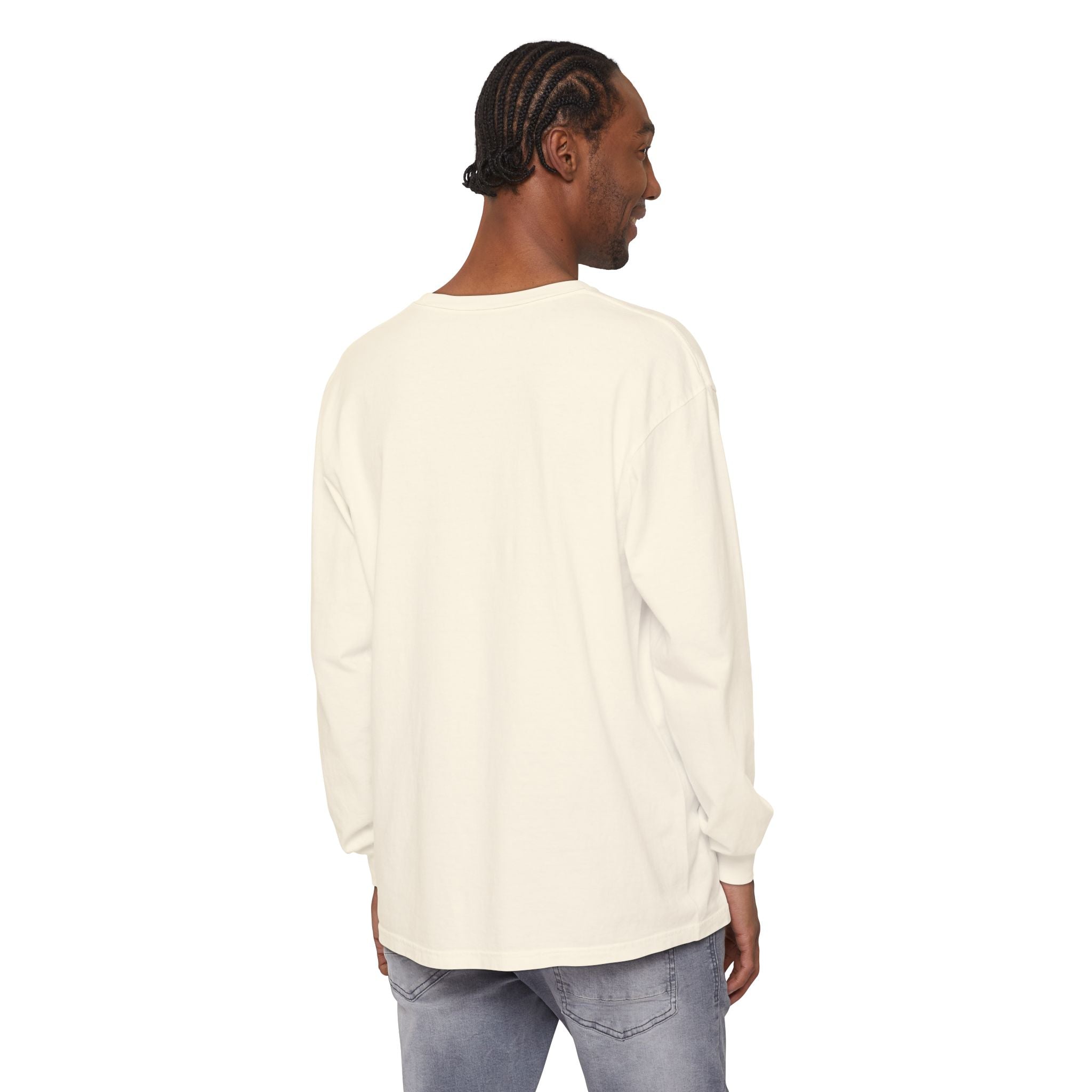 Cute Rainbow Cats Holding Hands Long Sleeve Tee – "Love" Graphic