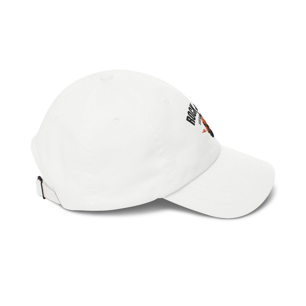 Rock & Roll Dad Cap — Retro Guitar Flames Baseball Hat