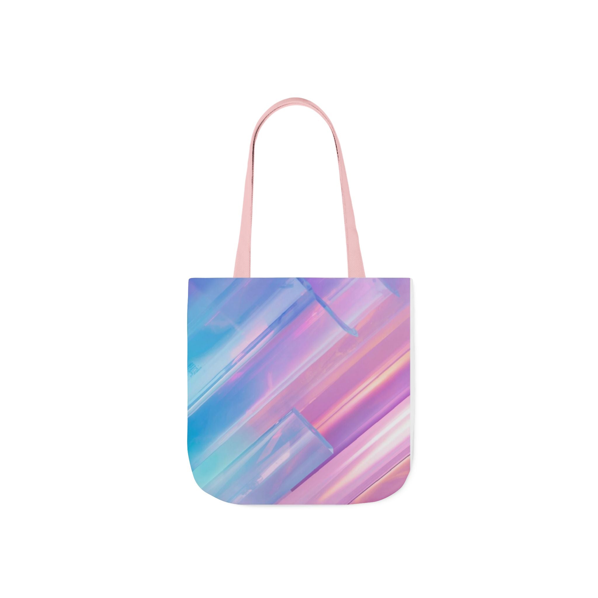 Pastel Brushstroke Canvas Tote — Colorful Abstract Shoulder Bag