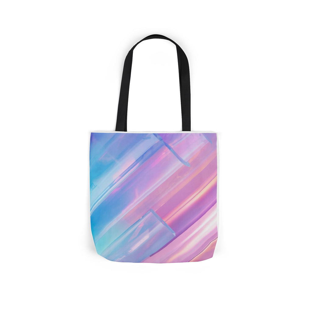 Pastel Brushstroke Canvas Tote — Colorful Abstract Shoulder Bag