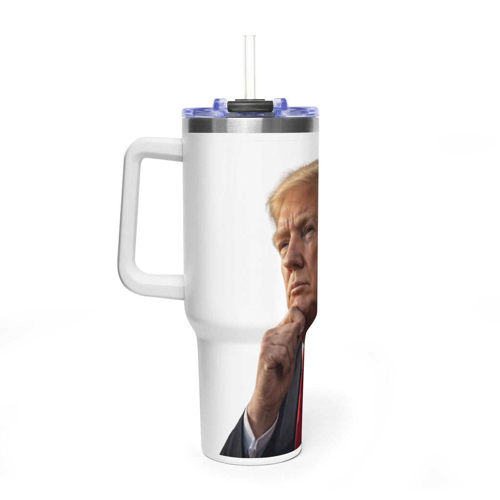 40oz Vacuum Tumbler — Thoughtful Portrait Travel Mug