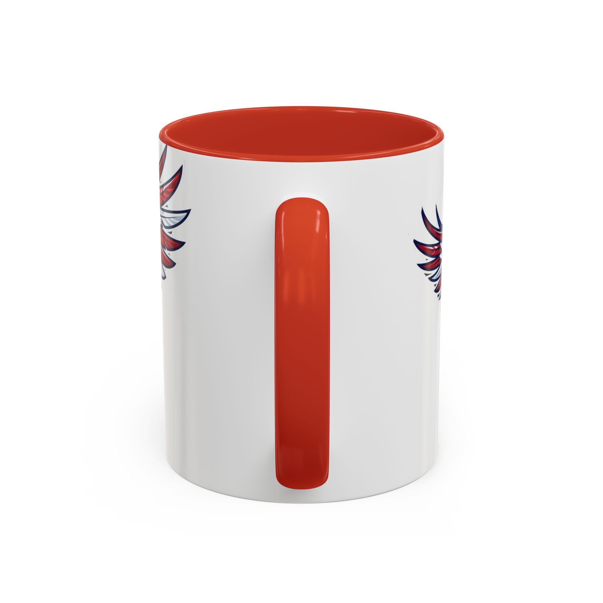 Patriotic Eagle Accent Coffee Mug — Red White & Blue Flying Eagle (11/15oz)