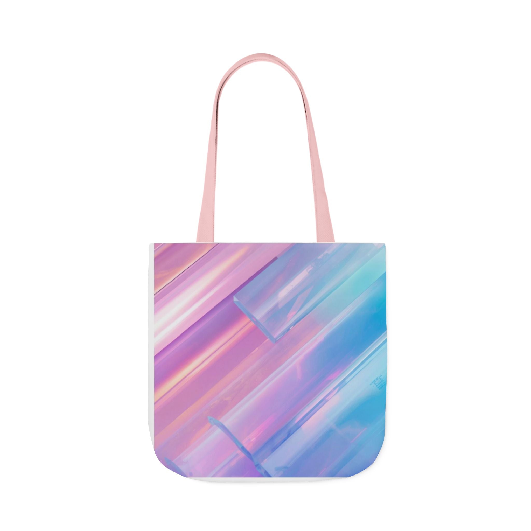 Pastel Brushstroke Canvas Tote — Colorful Abstract Shoulder Bag