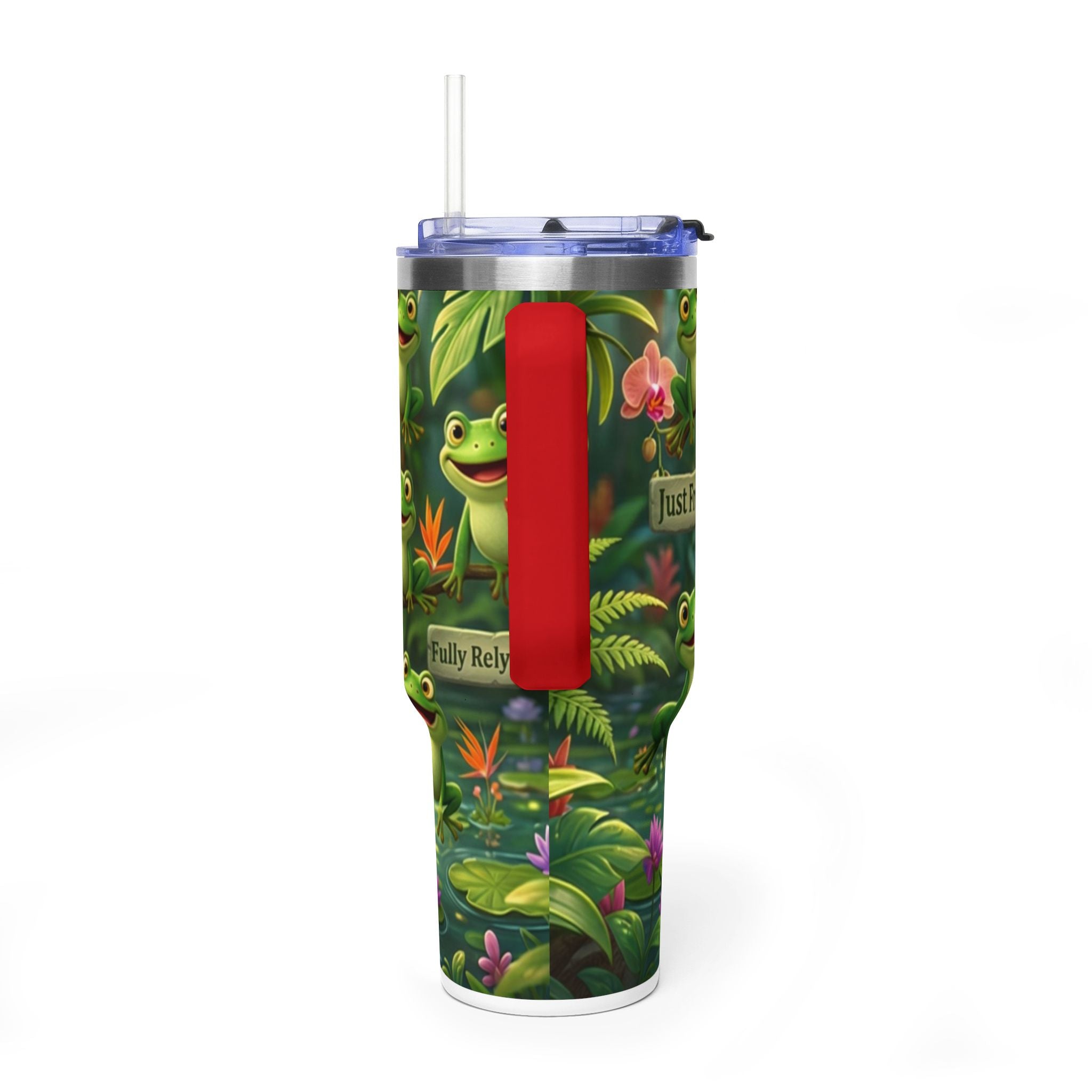 40oz Frog Tumbler – 'Just Frog It' Thermal Travel Cup