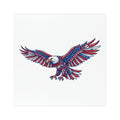 Patriotic Bald Eagle Car Magnet — American Flag Colors, Red White & Blue Vehicle Decal