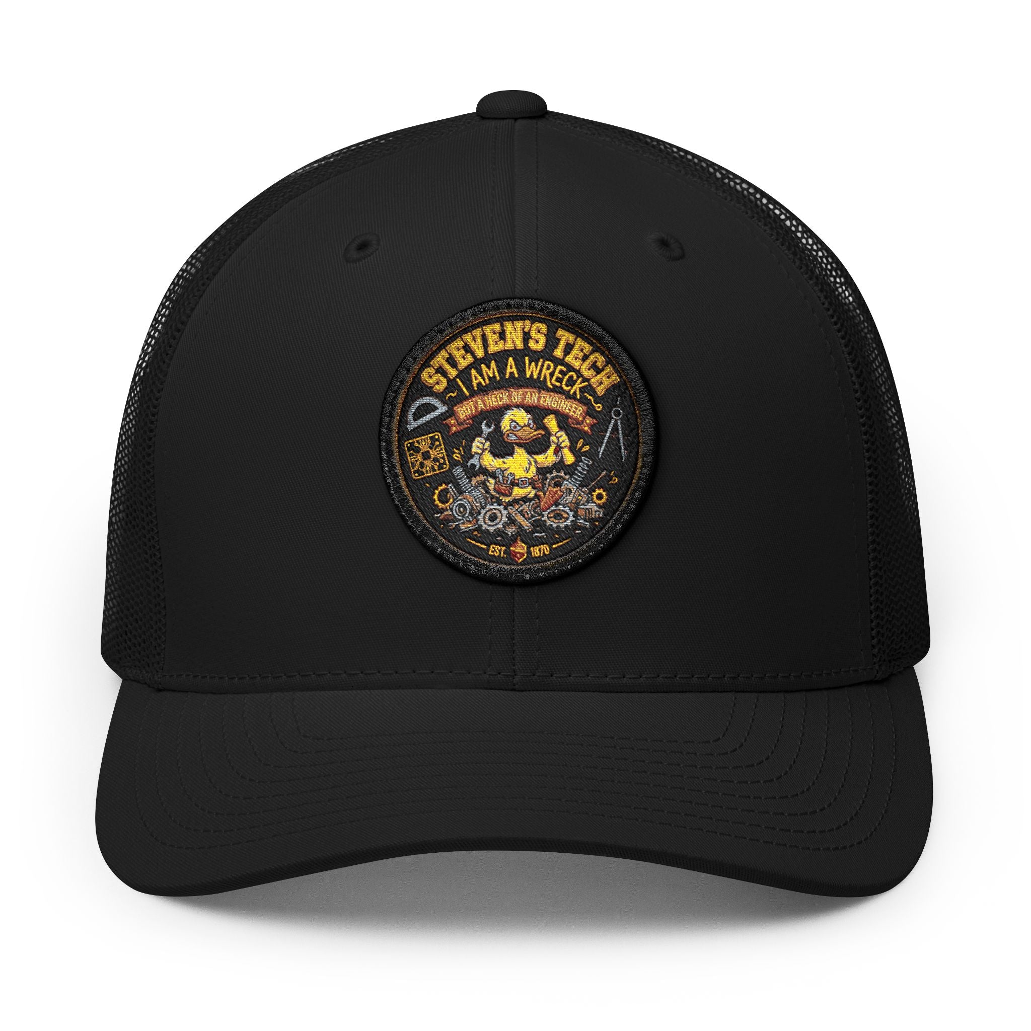 Snapback Trucker Cap with Patch (Embroidery)
