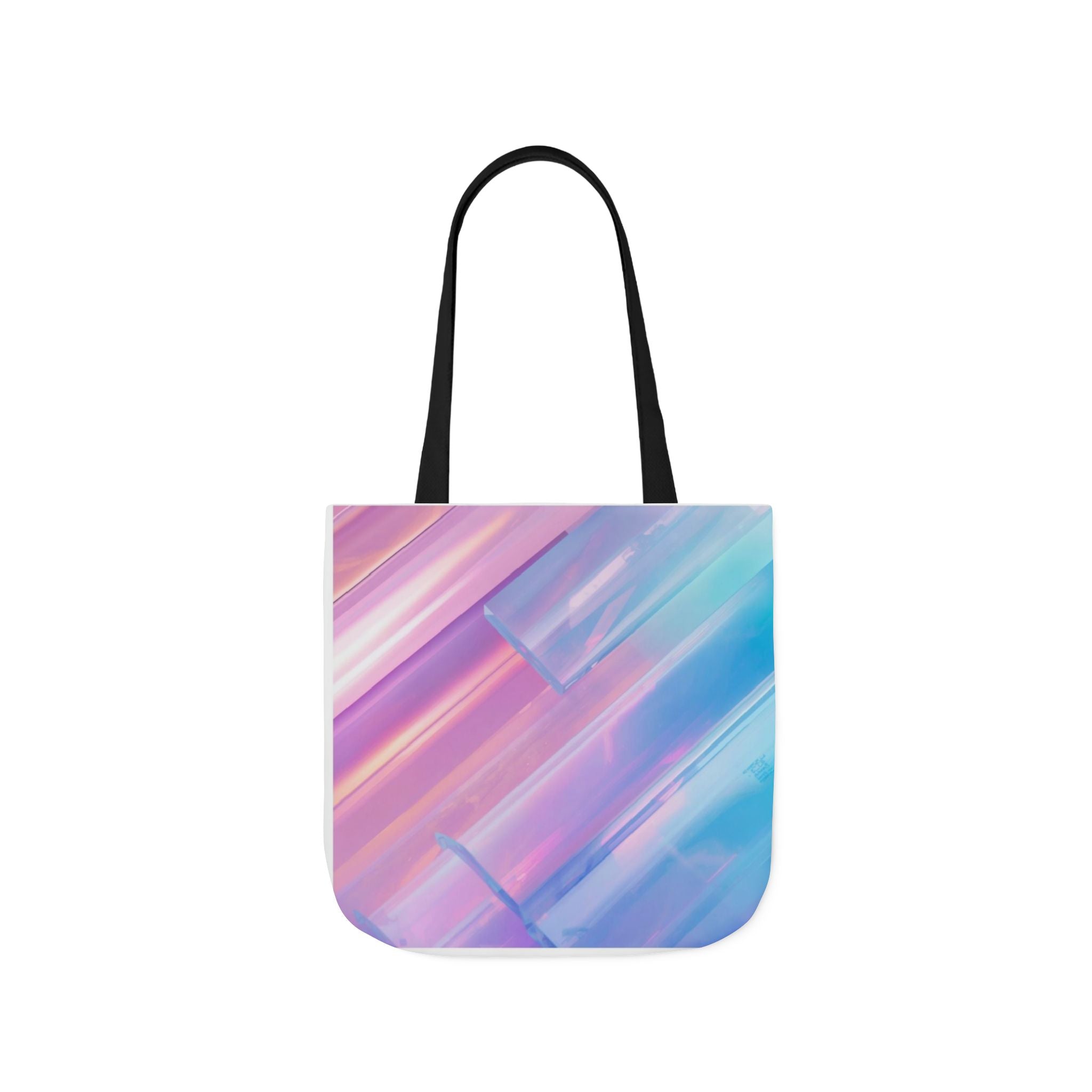 Pastel Brushstroke Canvas Tote — Colorful Abstract Shoulder Bag