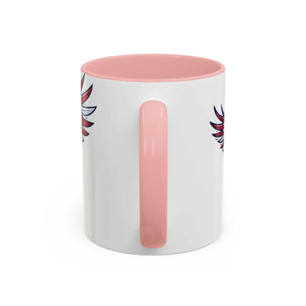 Patriotic Eagle Accent Coffee Mug — Red White & Blue Flying Eagle (11/15oz)