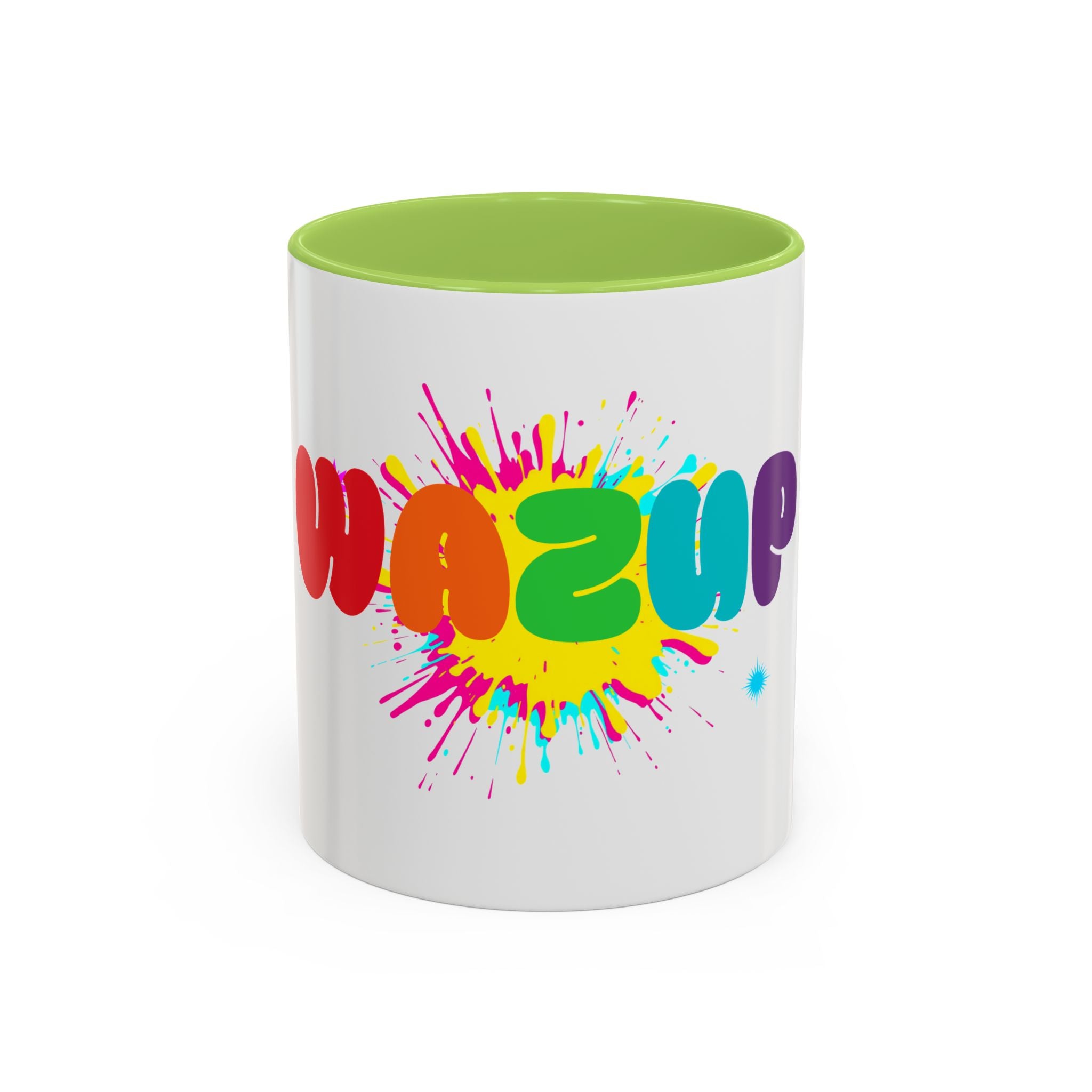 Wazzup Rainbow Splash Accent Coffee Mug (11/15oz)
