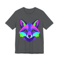 Colorful Neon Fox T-Shirt — Vibrant Geometric Fox Tee for Animal Lovers