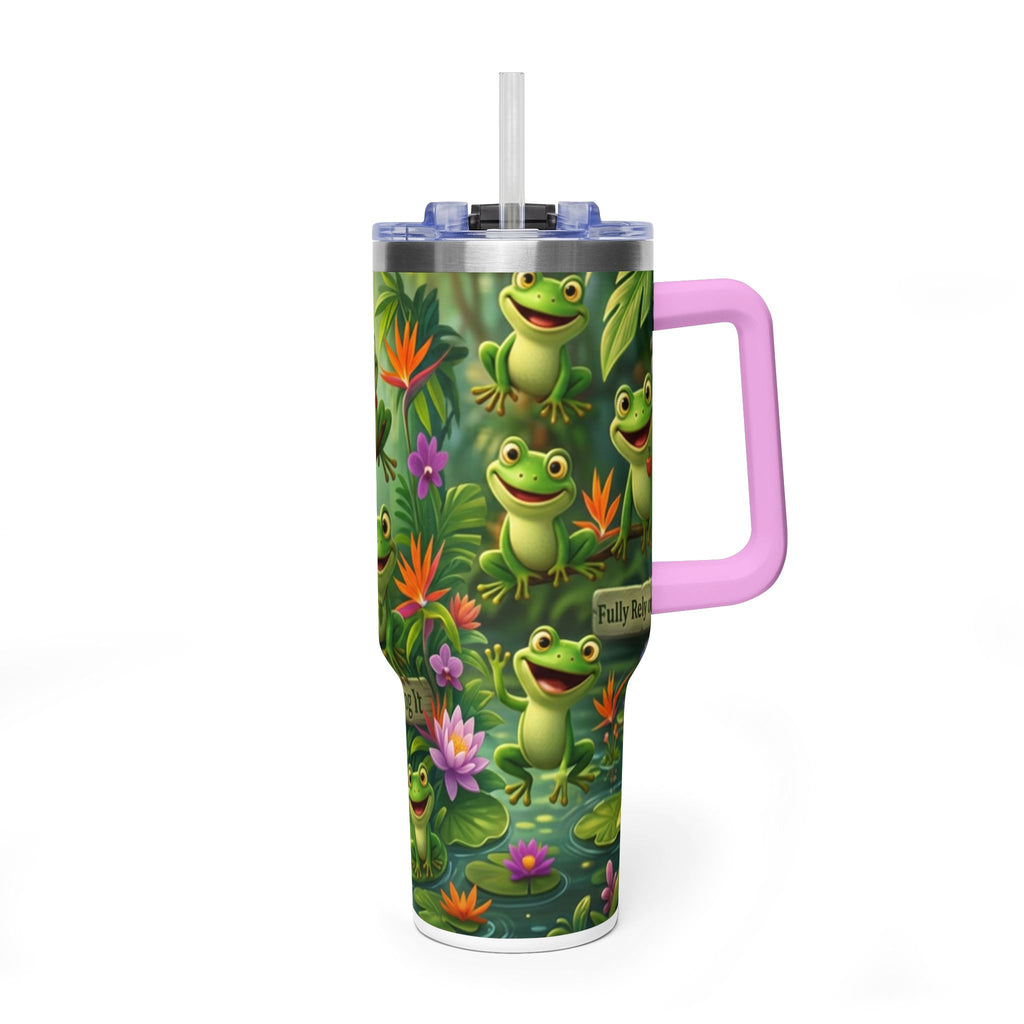40oz Frog Tumbler – 'Just Frog It' Thermal Travel Cup
