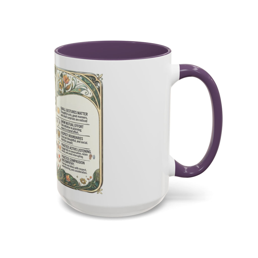 Accent Mug — '10 Rules for Dating Me' Decorative Coffee Cup
