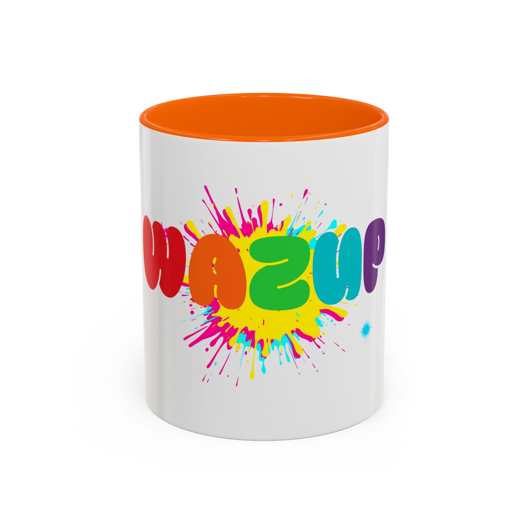 Wazzup Rainbow Splash Accent Coffee Mug (11/15oz)