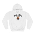 Rock & Roll Flame Guitar Hoodie — Vintage Music College Sweatshirt