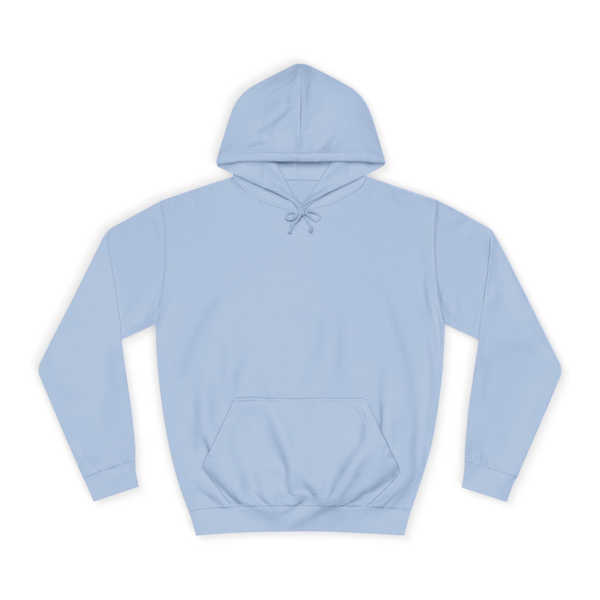 College Hoodie — Retro Sticky Notes Back Print, Cute Study Vibes