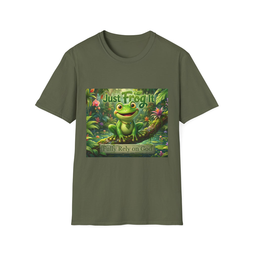 Just Frog It T-Shirt — Cute Frog Graphic Tee ("Just Frog It")