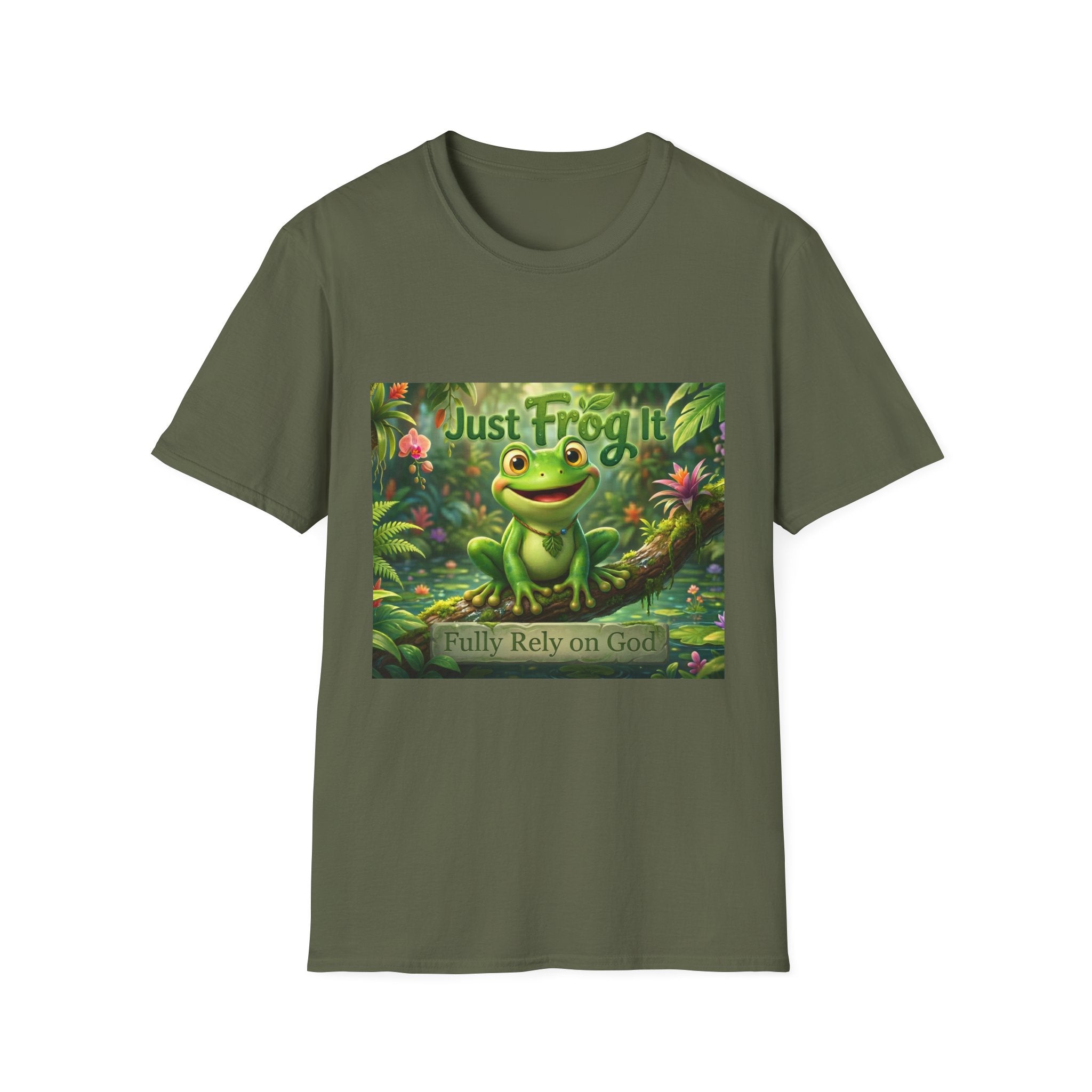 Just Frog It T-Shirt — Cute Frog Graphic Tee ("Just Frog It")