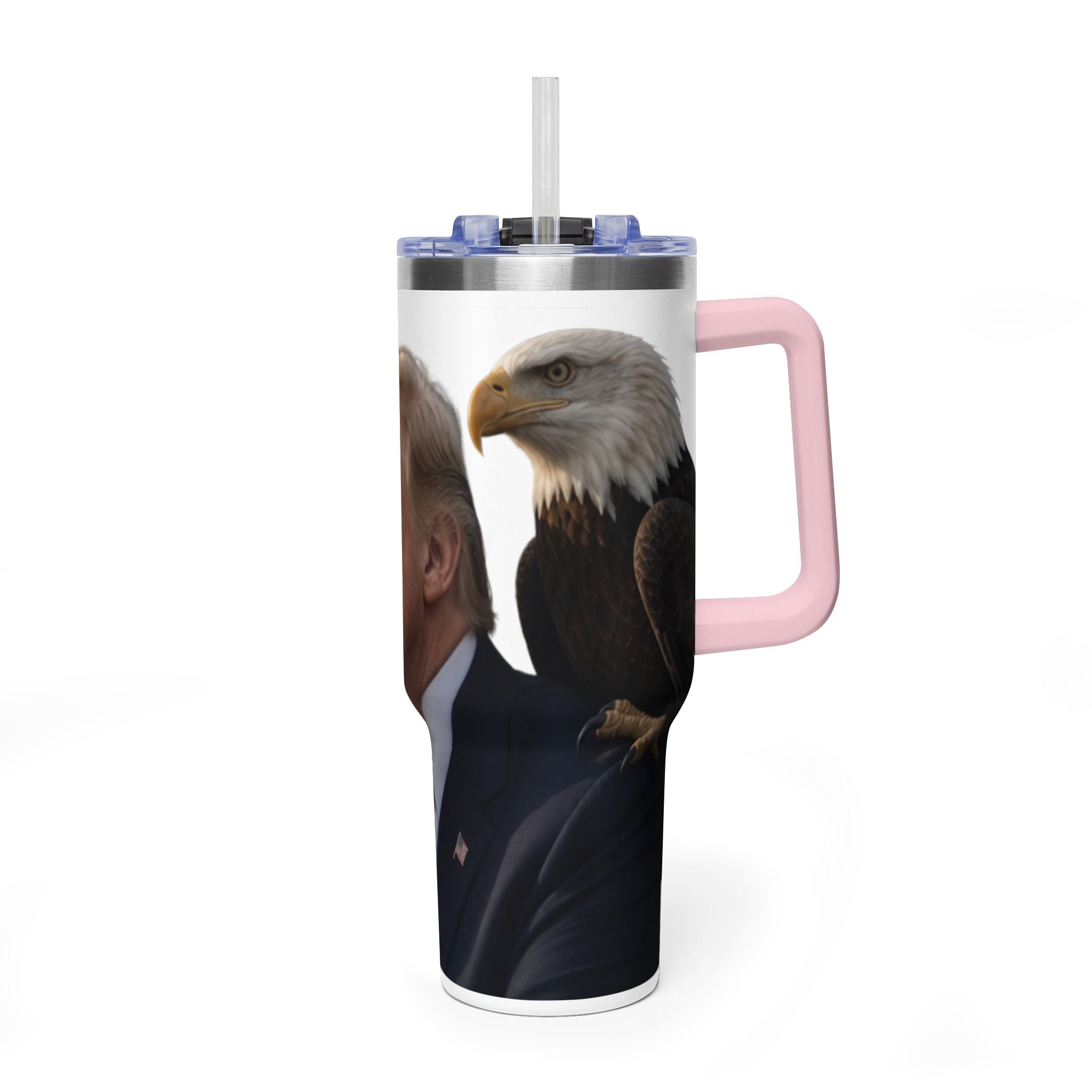40oz Vacuum Tumbler — Thoughtful Portrait Travel Mug