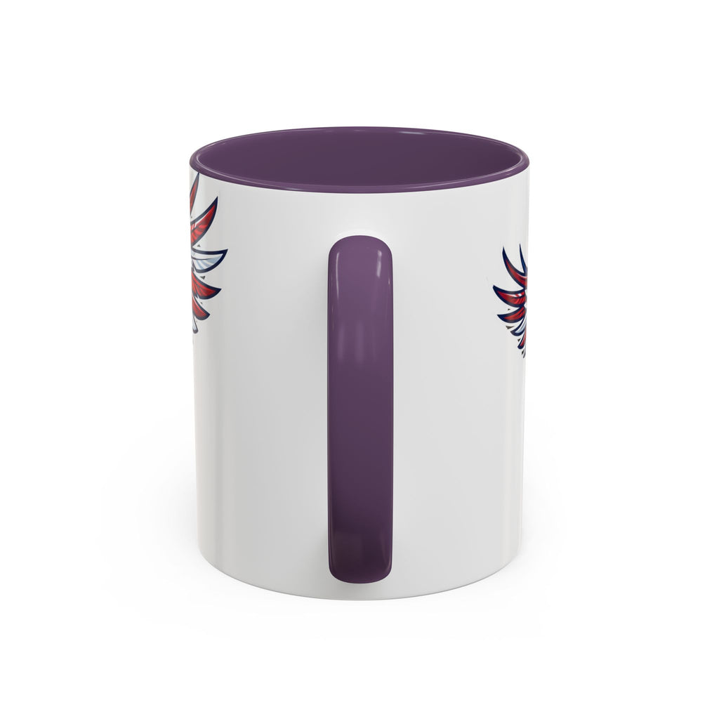 Patriotic Eagle Accent Coffee Mug — Red White & Blue Flying Eagle (11/15oz)