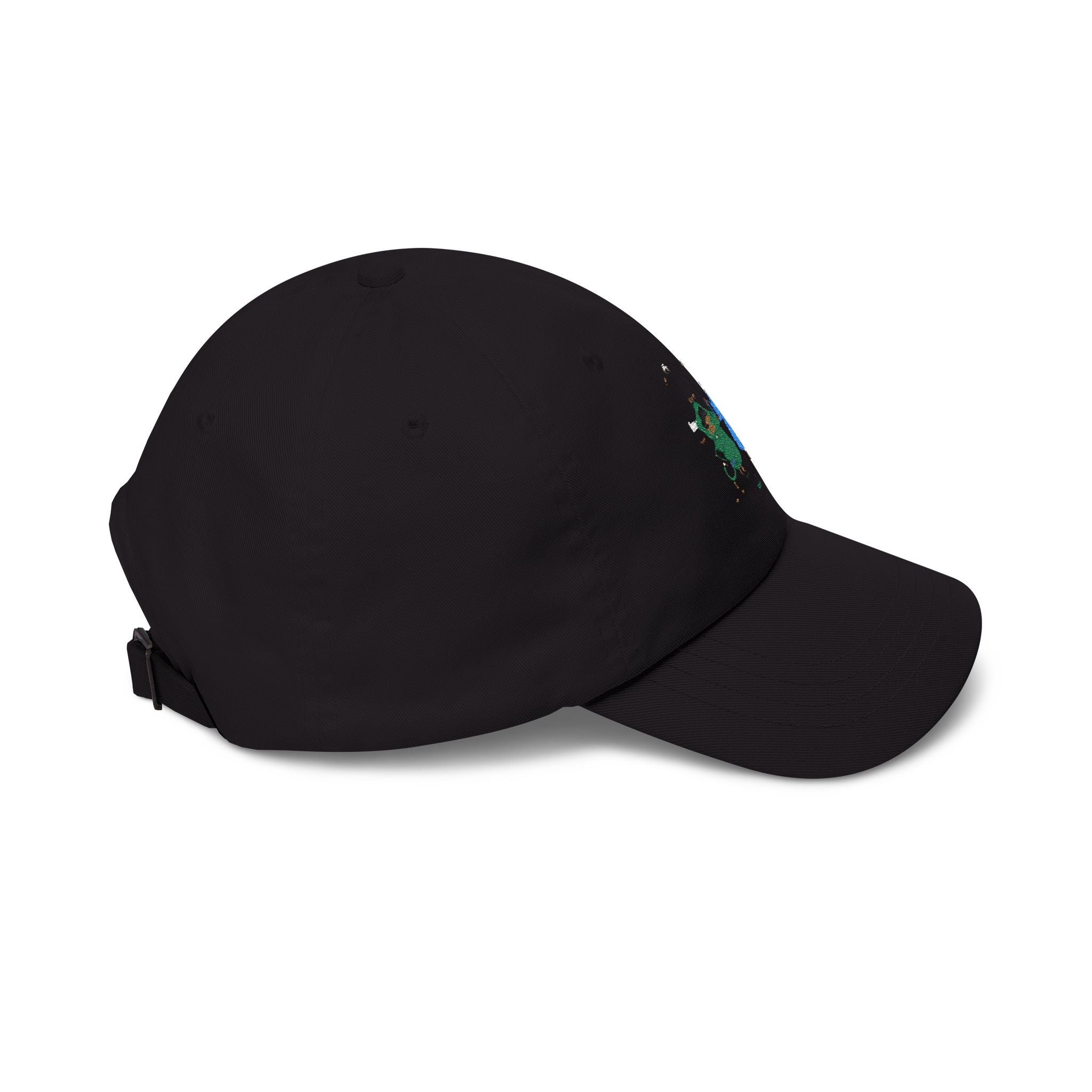 Dad Cap — Cute Watercolor Rain Kids Design (Blue & Green)