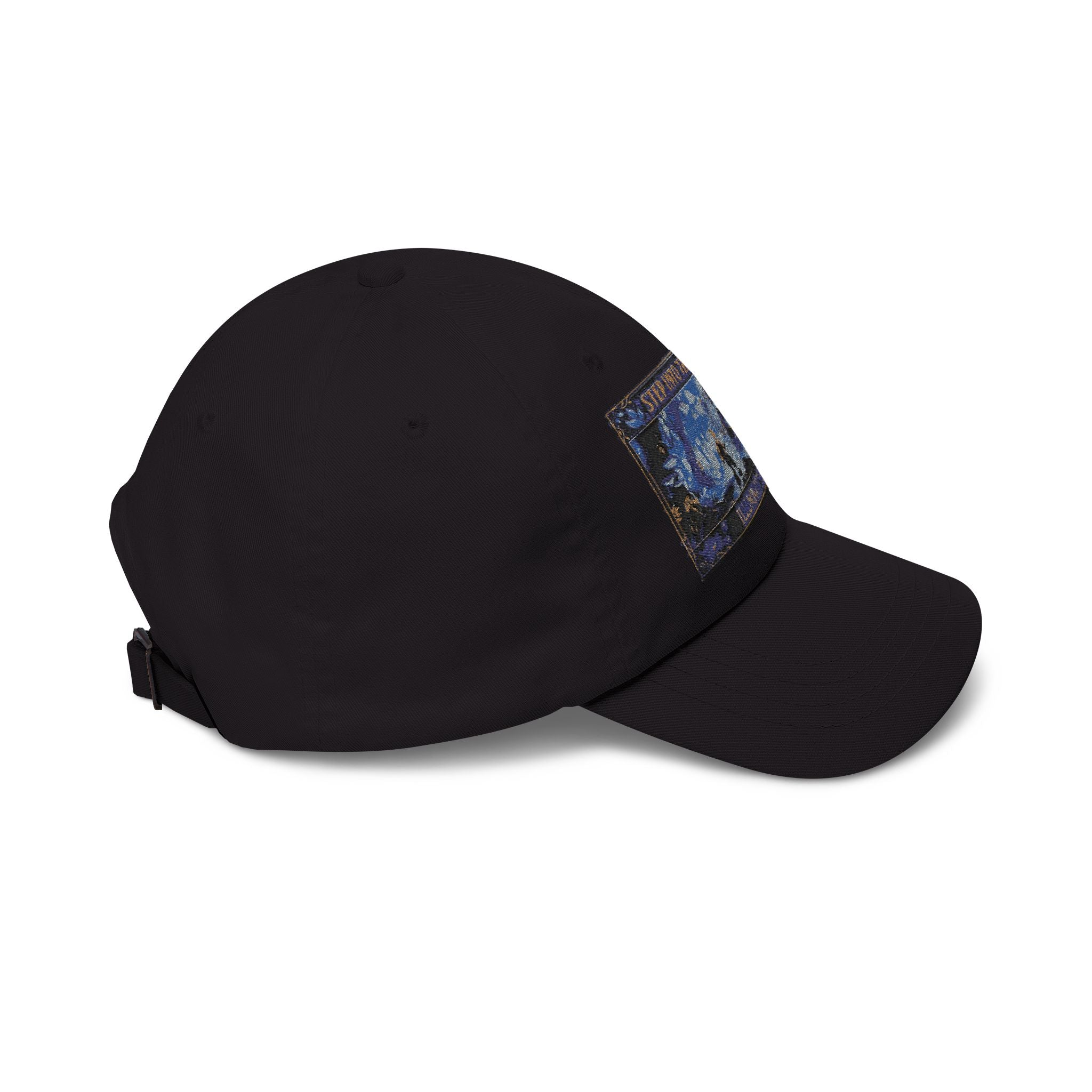 Dad Cap – 'Step Into the Unknown, Eliminate the Past' Adventure Embroidered Hat