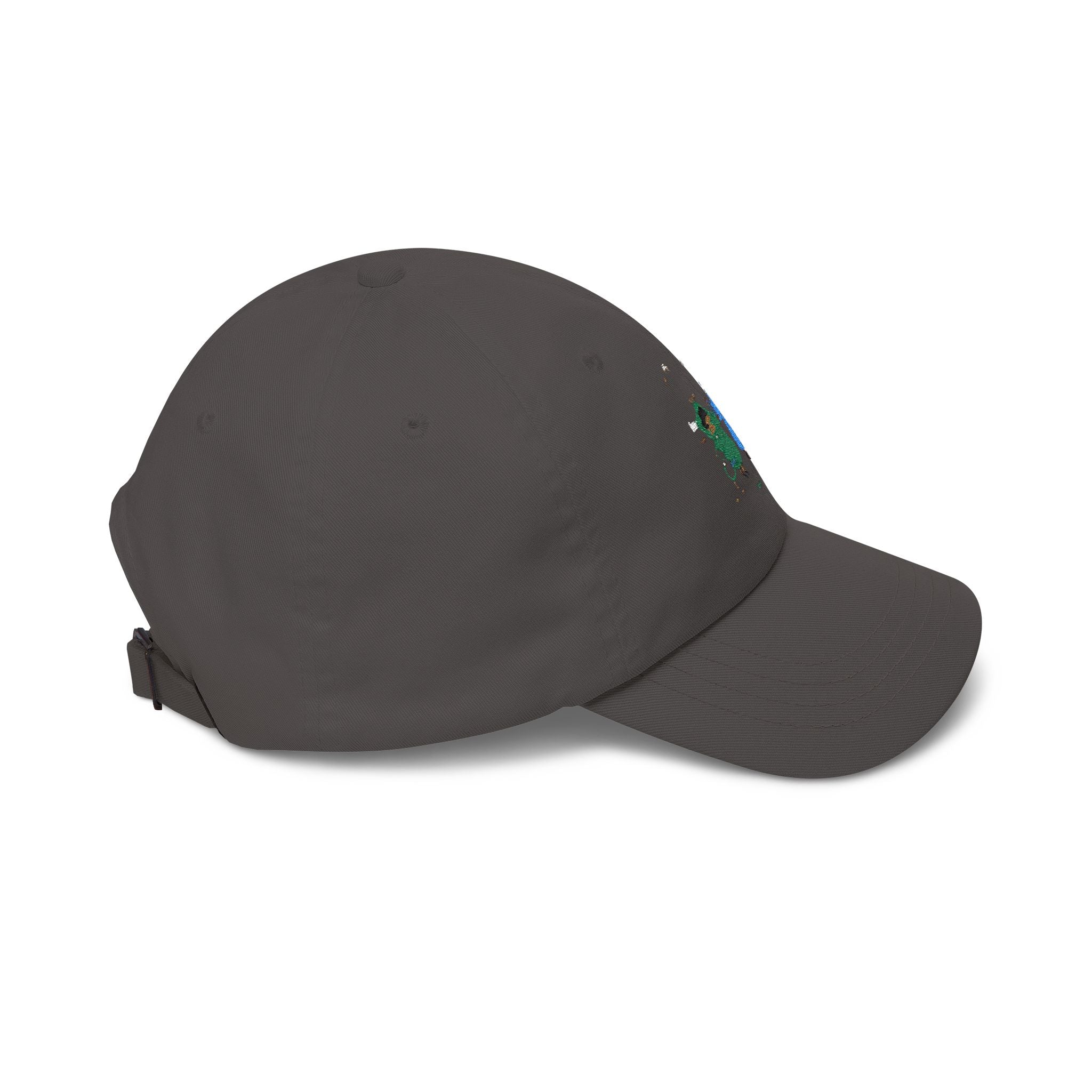 Dad Cap — Cute Watercolor Rain Kids Design (Blue & Green)
