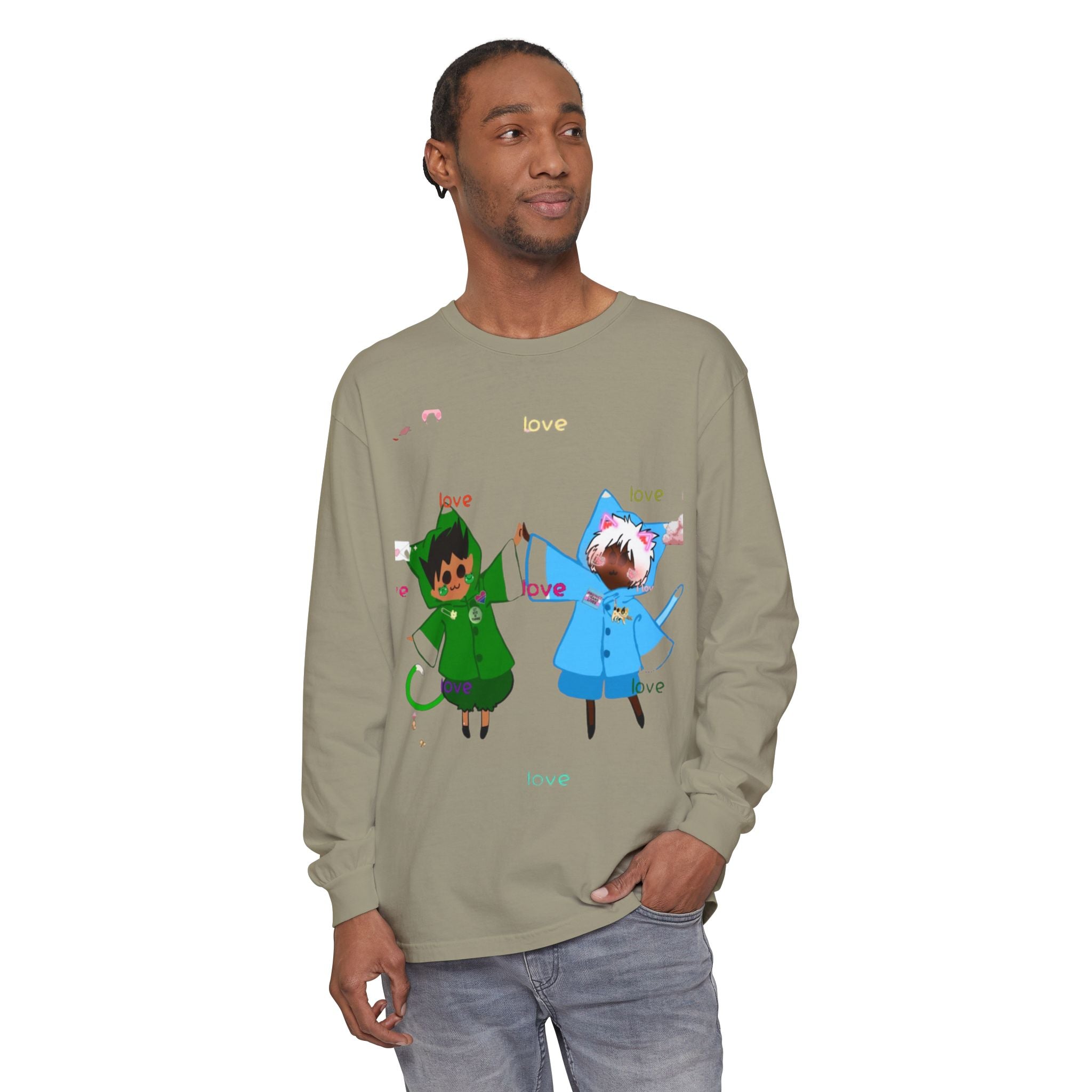 Unisex Garment-dyed Long Sleeve T-Shirt
