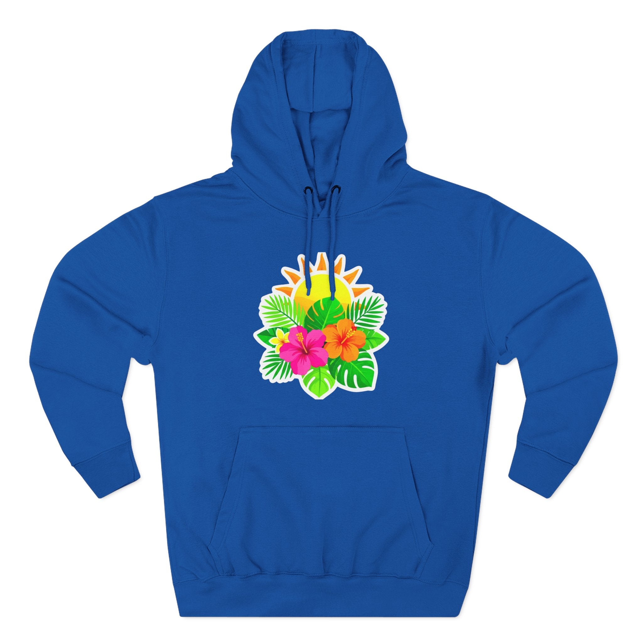 Tropical Hibiscus Hoodie — Sun & Palm Floral Pullover