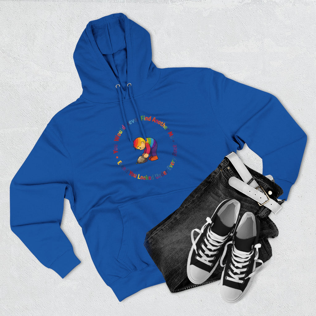 Rainbow Sloth Hoodie — “If You Wouldn’t Find Anyone, You’d Be Looked Under Every Rock” Cozy Graphic Pullover