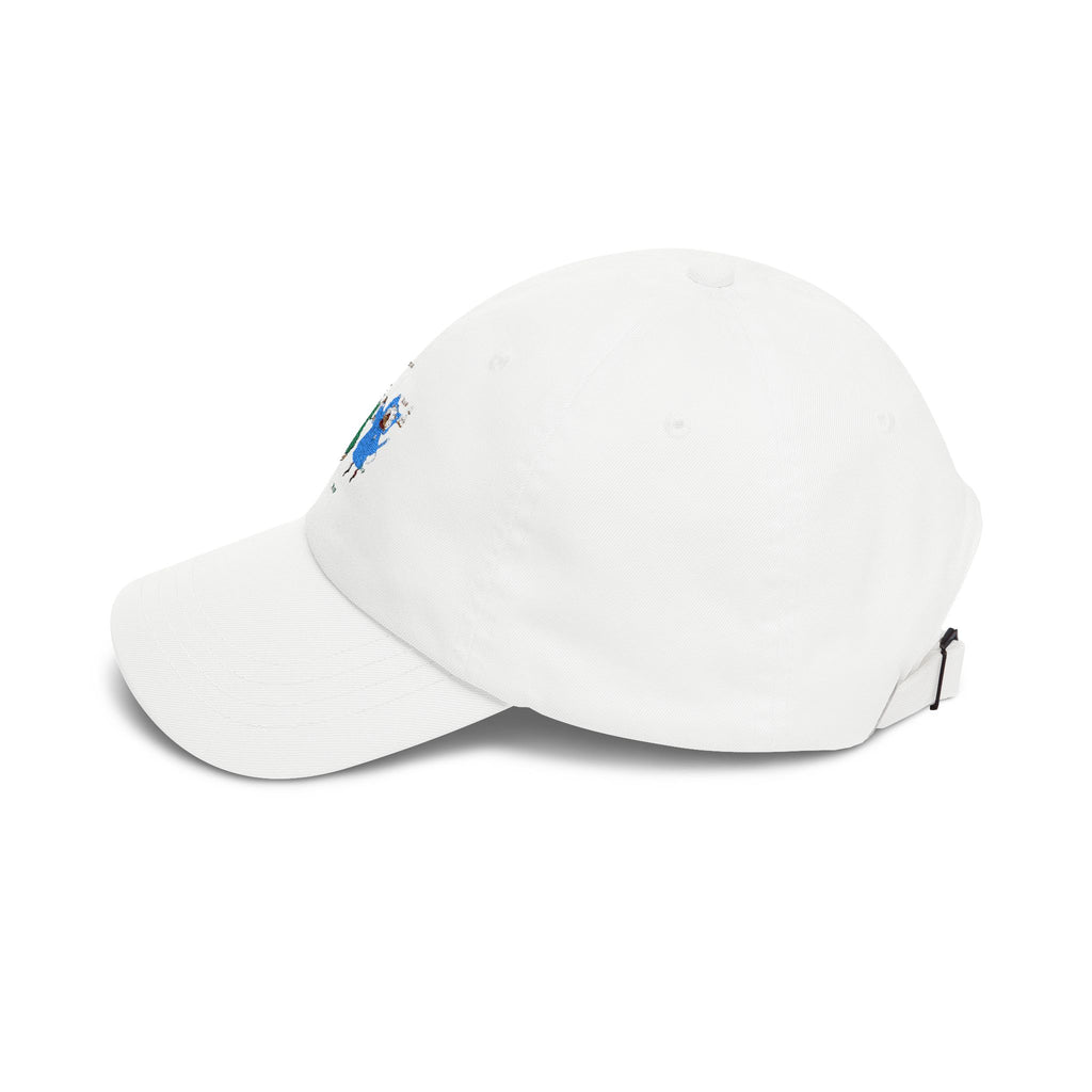Dad Cap — Cute Watercolor Rain Kids Design (Blue & Green)