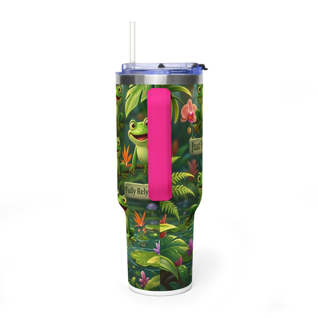 40oz Frog Tumbler – 'Just Frog It' Thermal Travel Cup