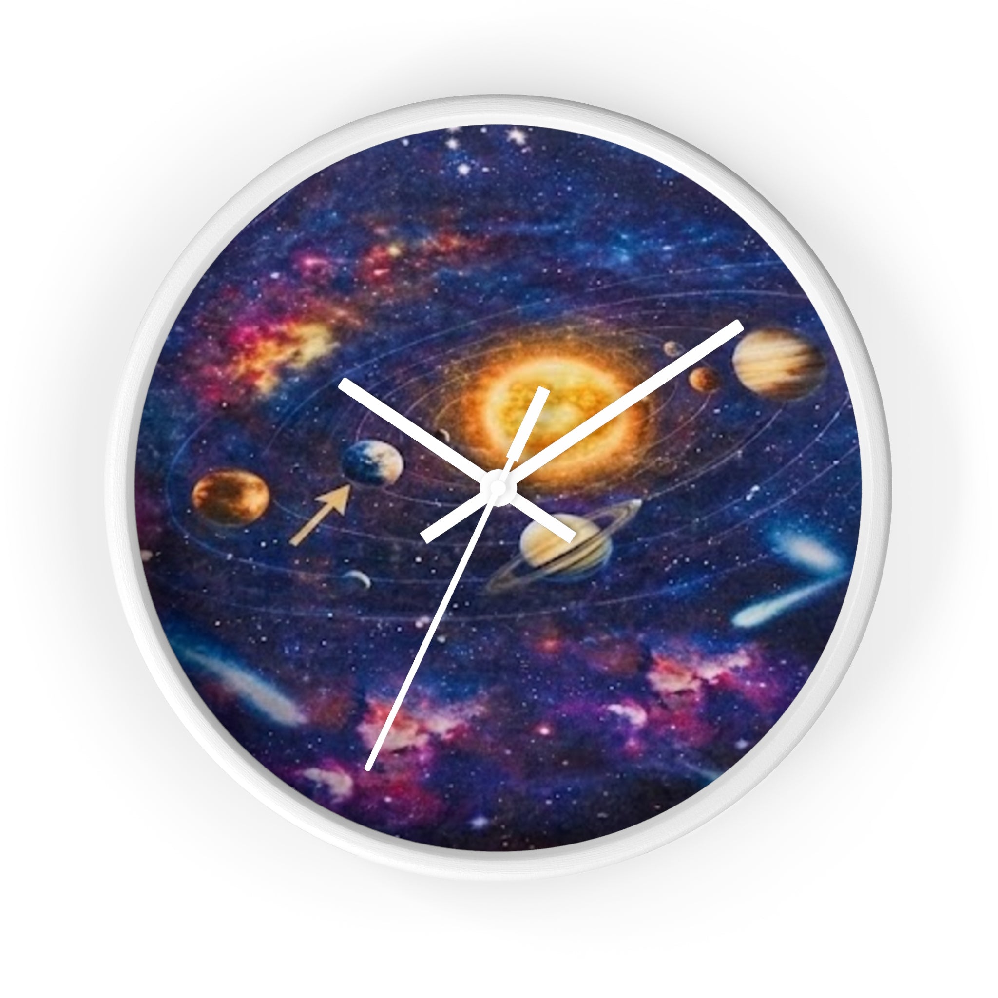 Galaxy Solar System Wall Clock — Decorative Space-Themed Clock for Kids & Sci‑Fi Fans