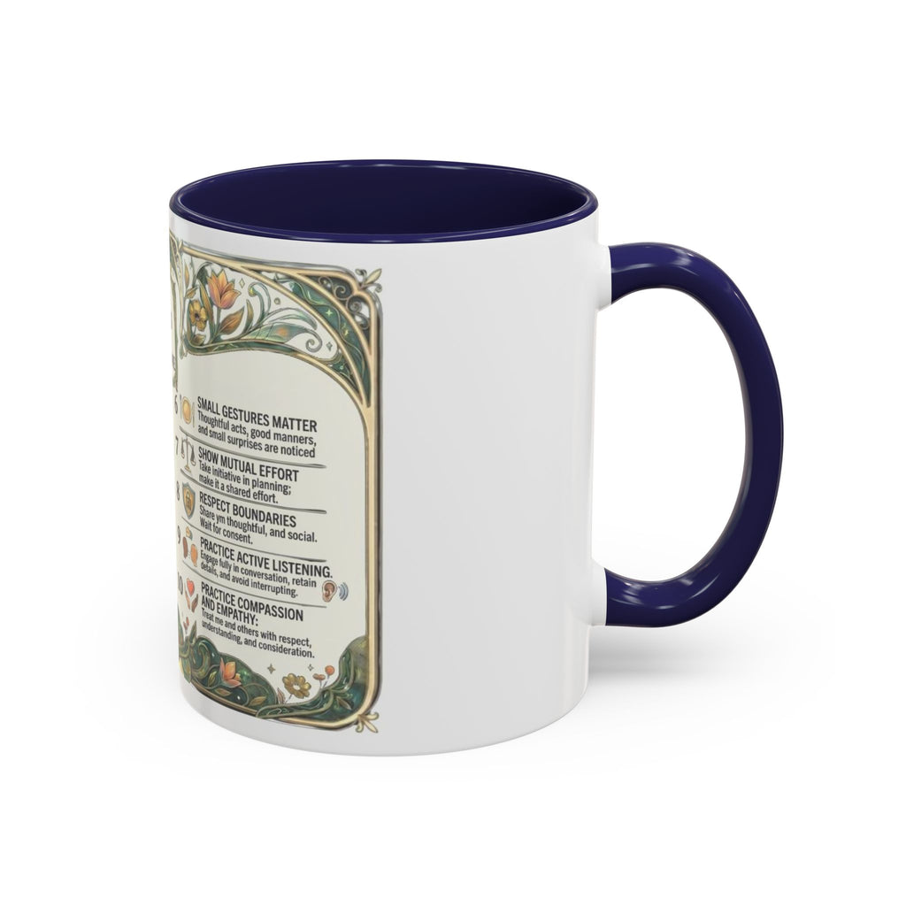 Accent Mug — '10 Rules for Dating Me' Decorative Coffee Cup