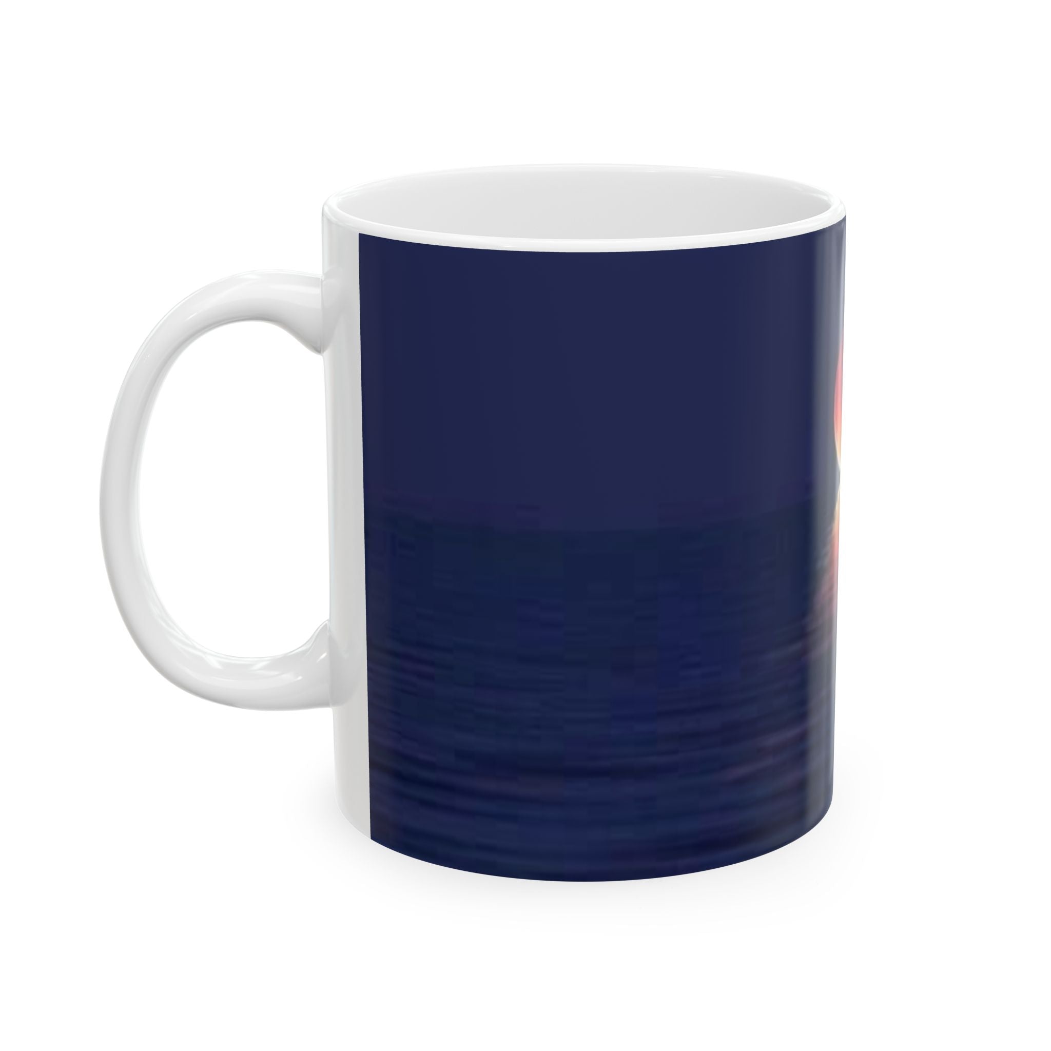 Moonrise Ceramic Mug — Moon Reflection Coffee Cup (11oz & 15oz)