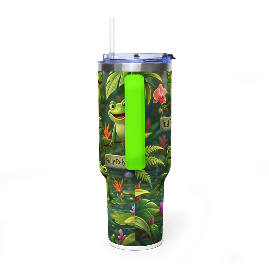 40oz Frog Tumbler – 'Just Frog It' Thermal Travel Cup