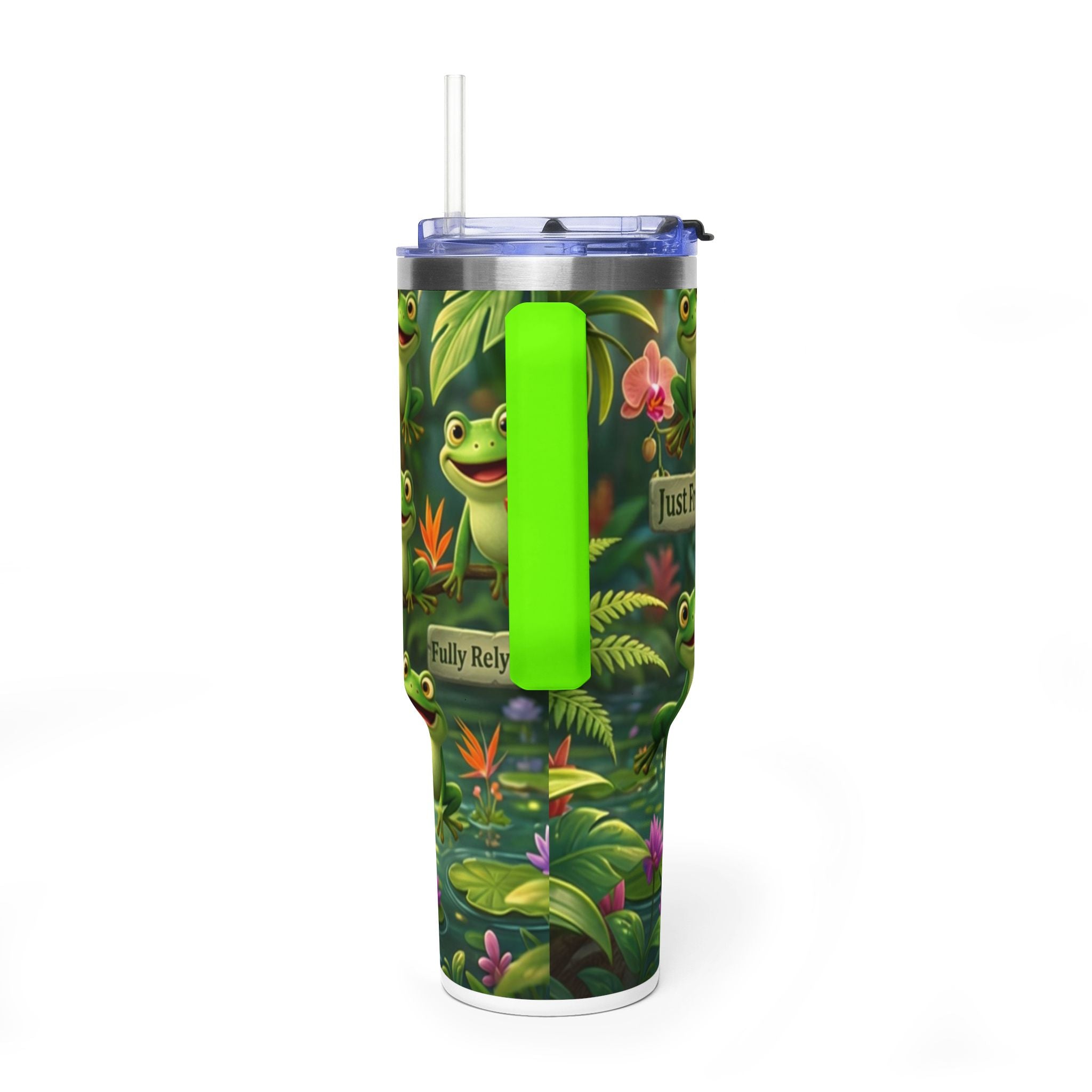 40oz Frog Tumbler – 'Just Frog It' Thermal Travel Cup