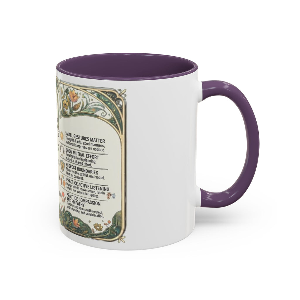 Accent Mug — '10 Rules for Dating Me' Decorative Coffee Cup