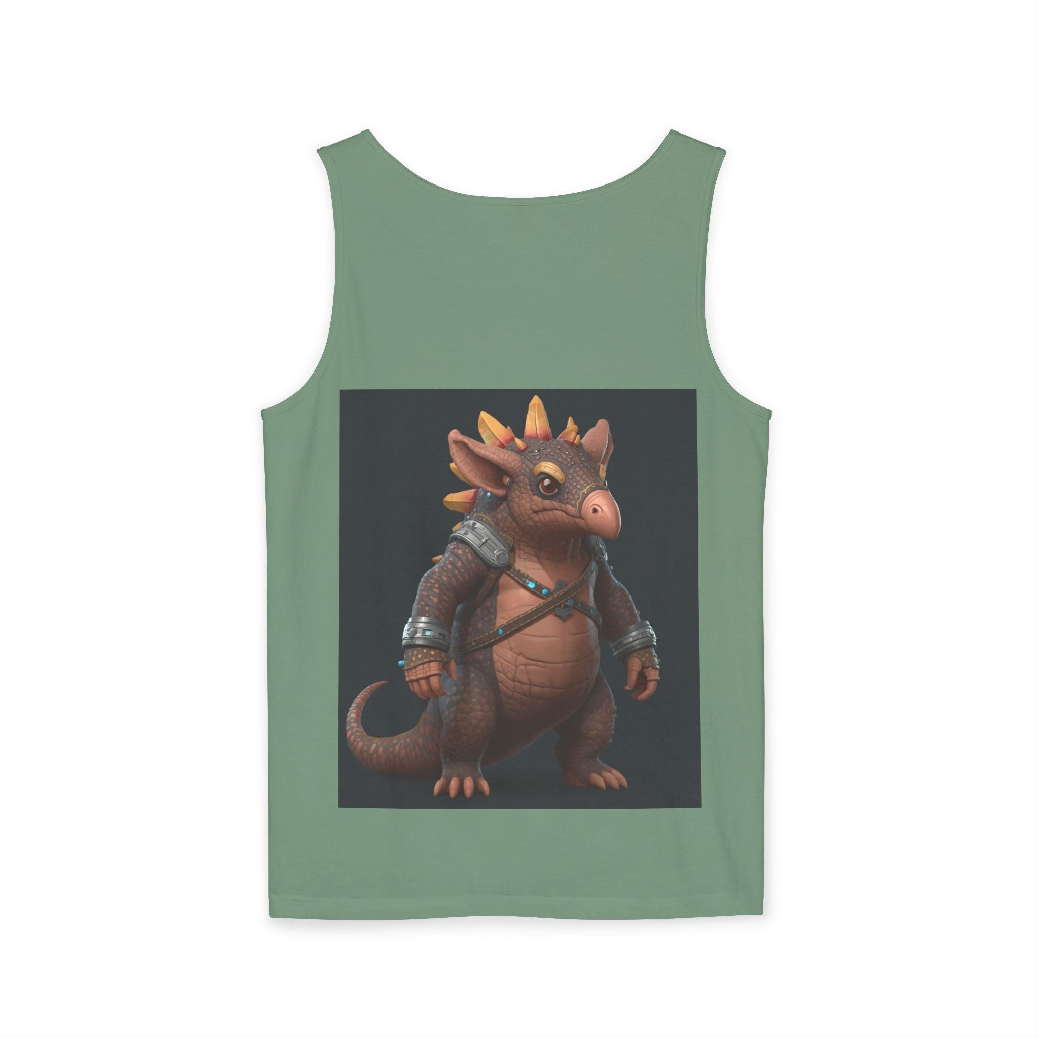 Dragon Warrior Tank Top — Cute Armored Baby Dragon Graphic