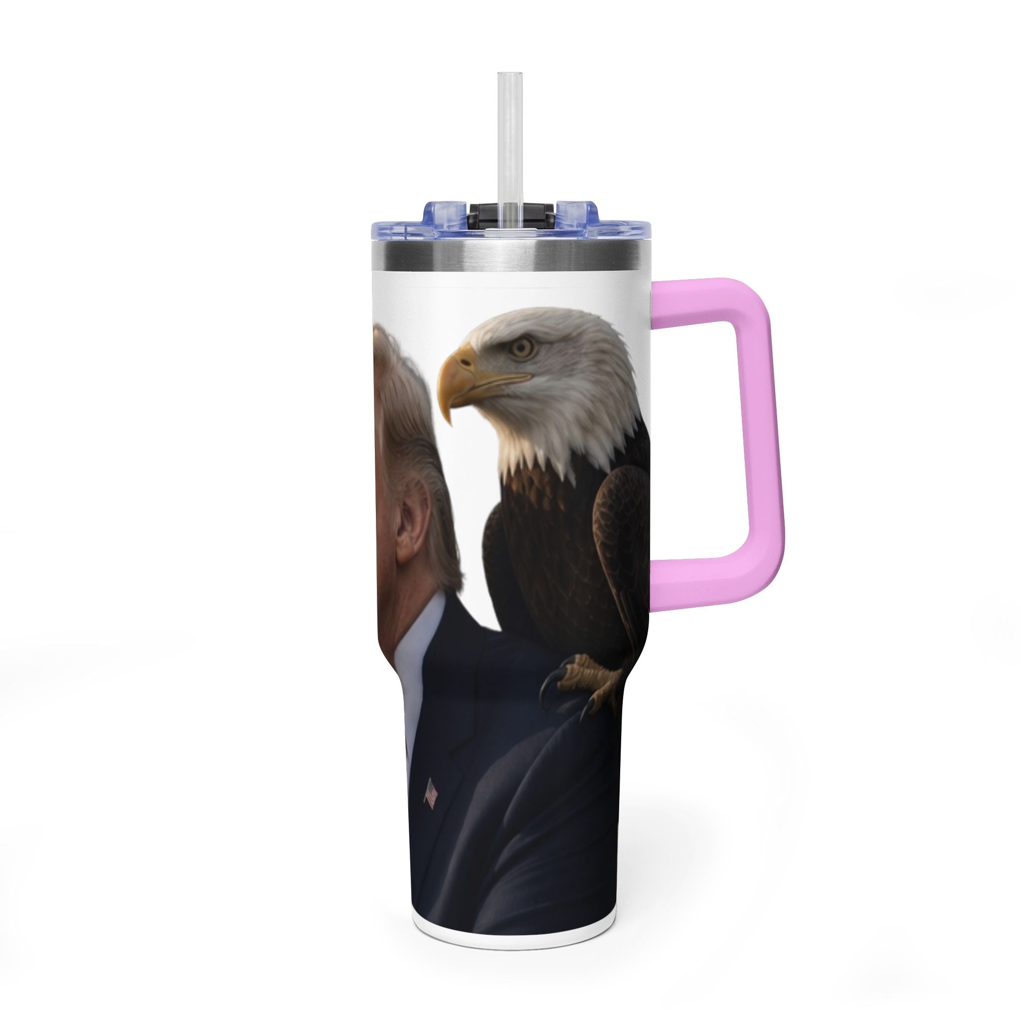 40oz Vacuum Tumbler — Thoughtful Portrait Travel Mug