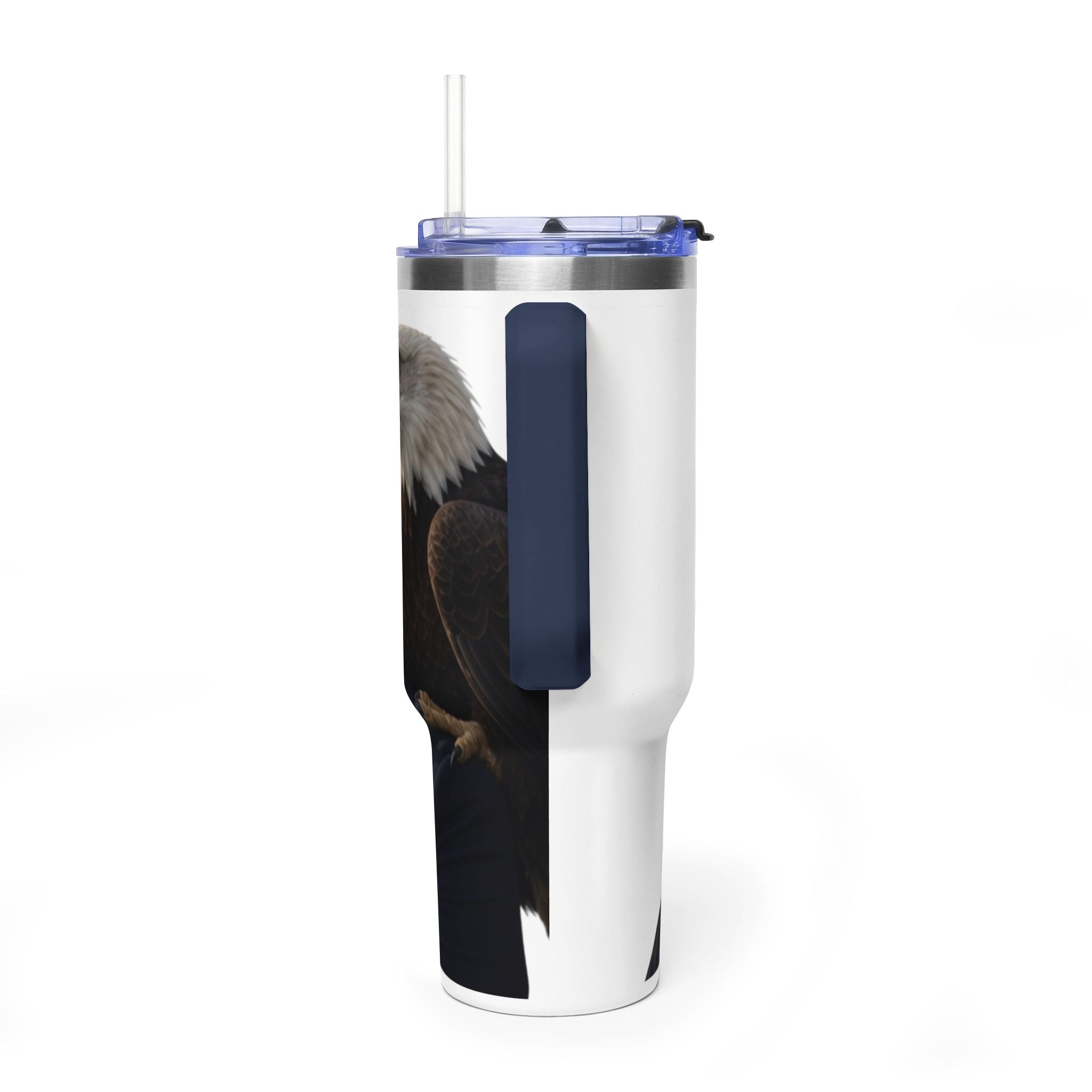 40oz Vacuum Tumbler — Thoughtful Portrait Travel Mug