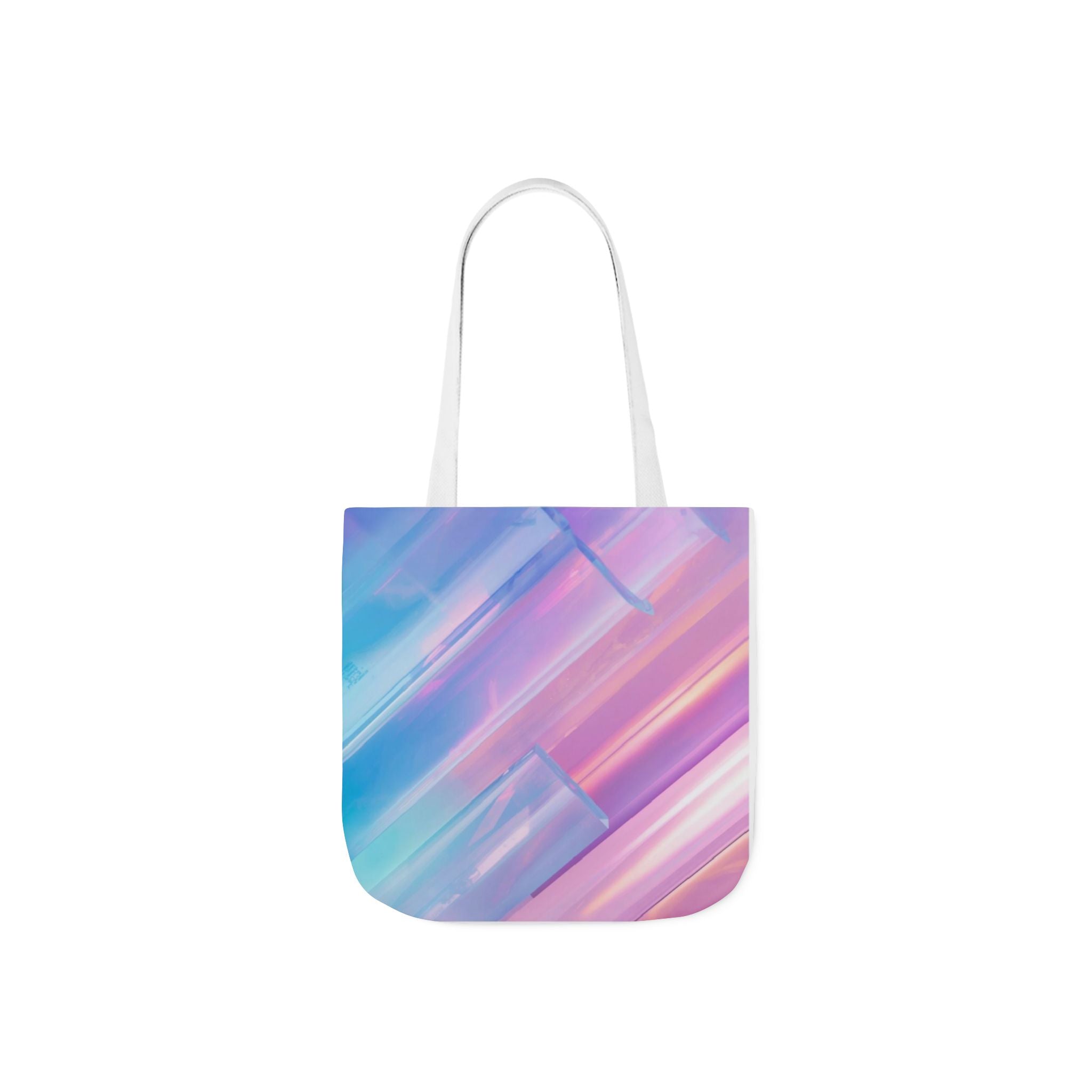 Pastel Brushstroke Canvas Tote — Colorful Abstract Shoulder Bag