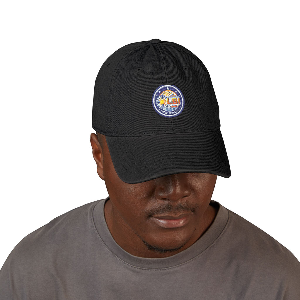 Embroidered 'LBJ' Retro Patch Denim Hat — Vintage Baseball Cap