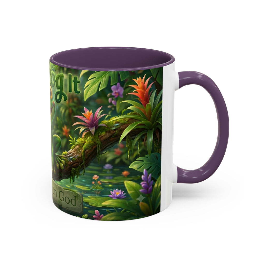 Just Frog It Coffee Mug — Faith-Inspired Cute Frog Accent Mug (11/15oz)