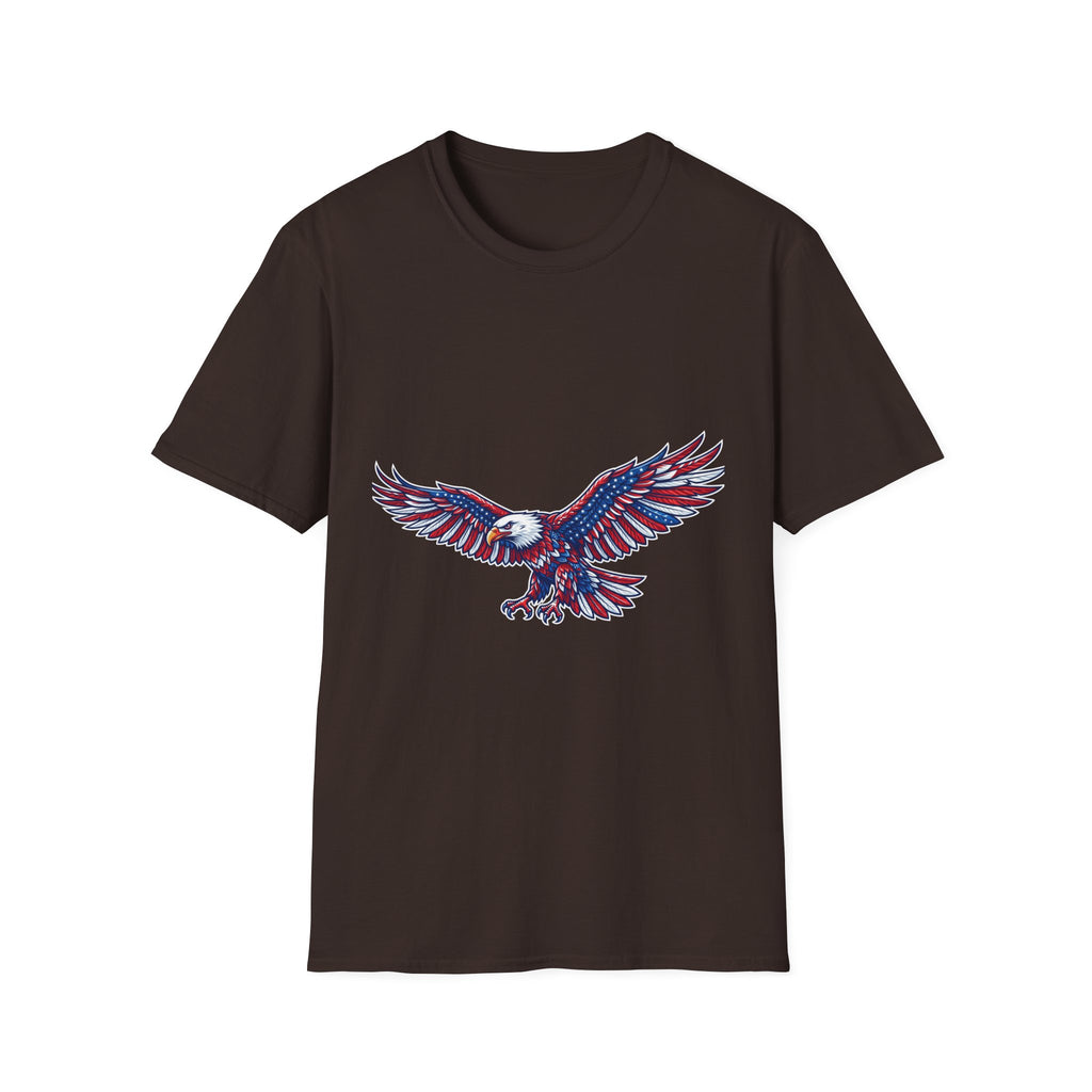 Patriotic Eagle T-Shirt — Red White & Blue Flying Eagle Tee