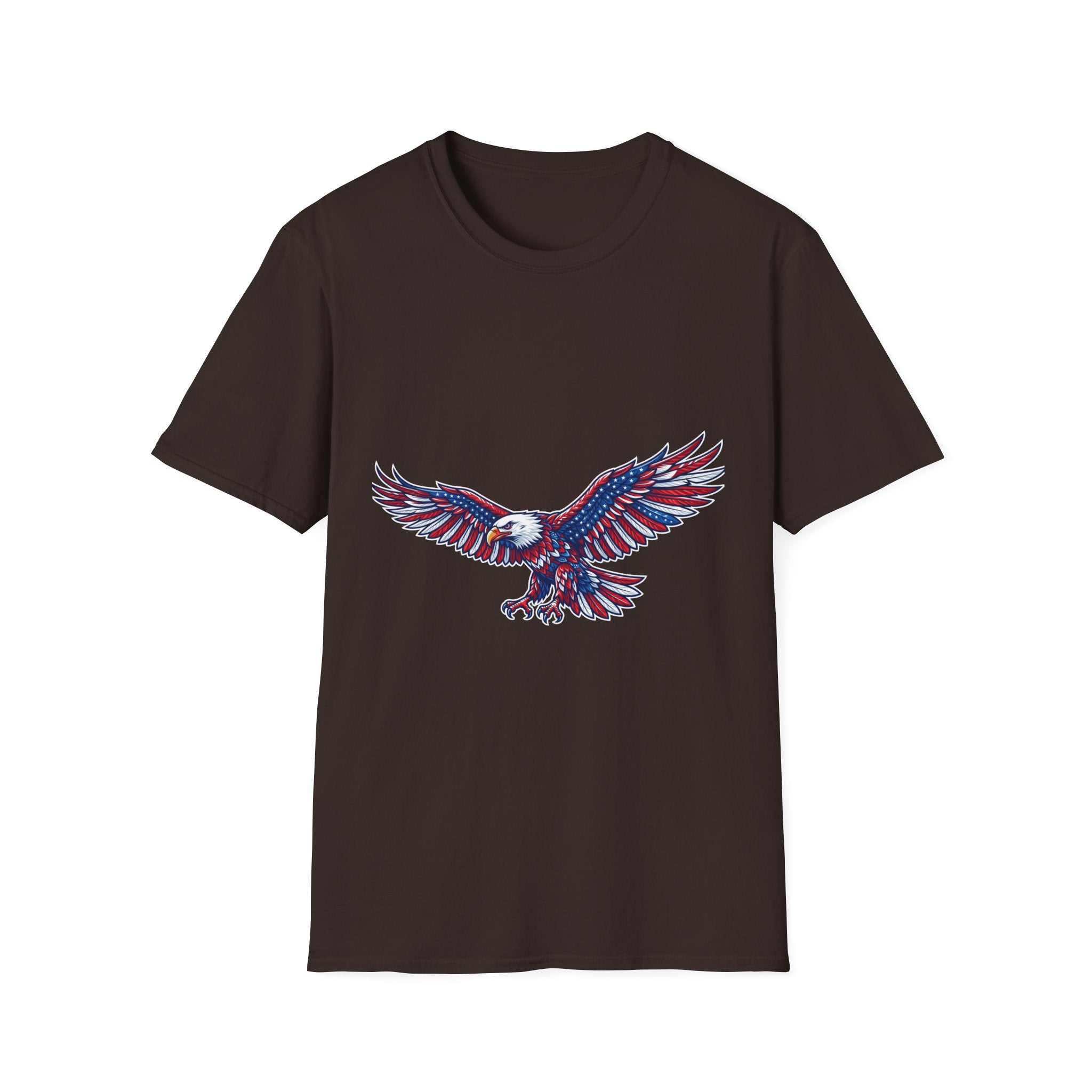 Patriotic Eagle T-Shirt — Red White & Blue Flying Eagle Tee