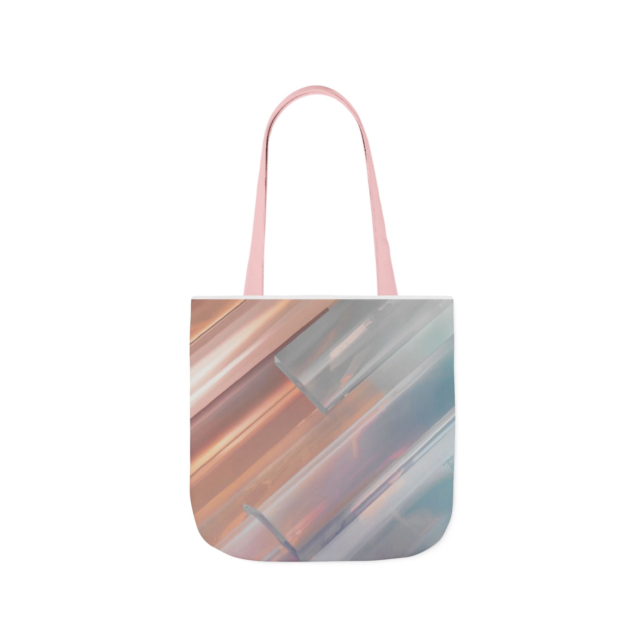 Abstract Pastel Brushstroke Canvas Tote — Artistic Watercolor Shoulder Bag