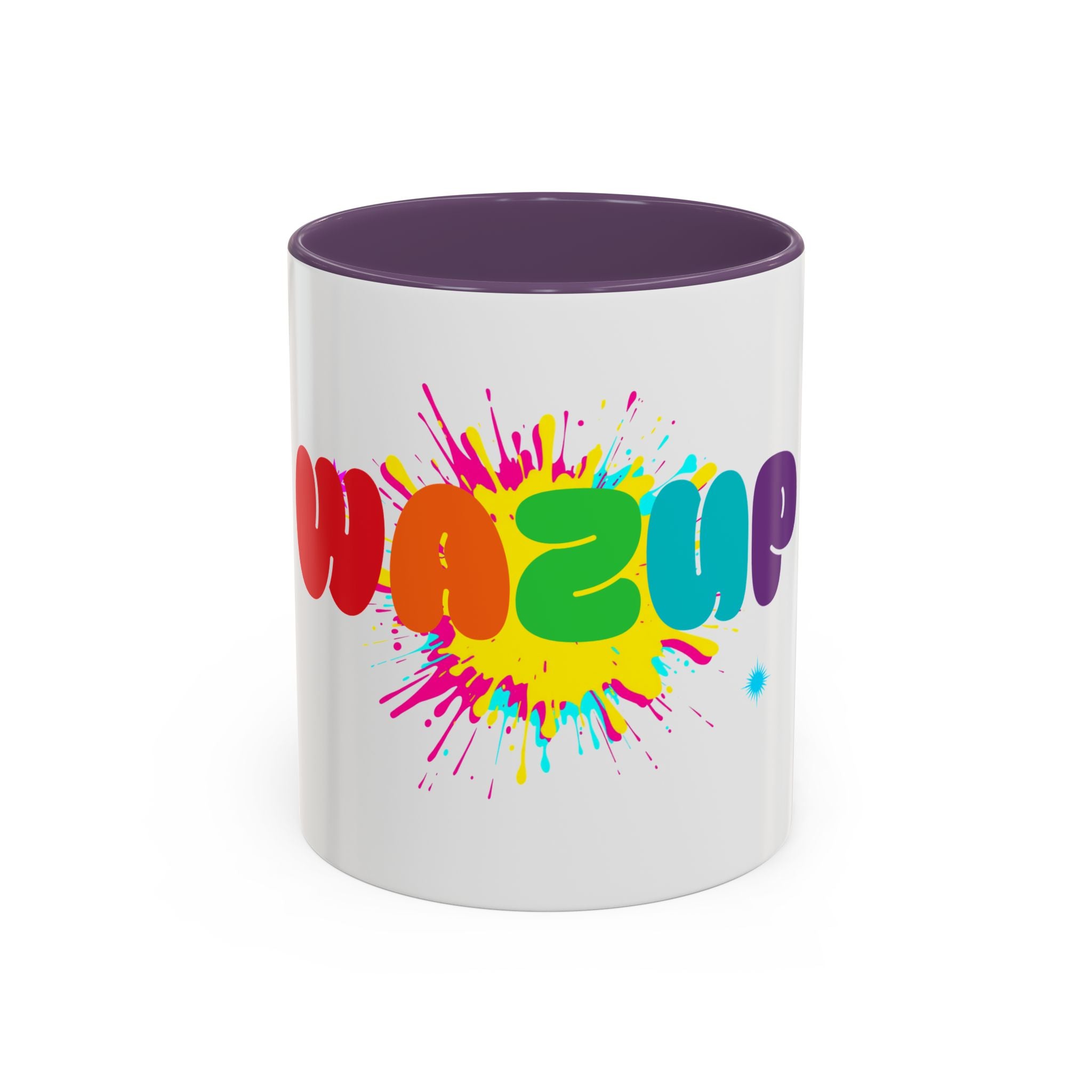 Wazzup Rainbow Splash Accent Coffee Mug (11/15oz)