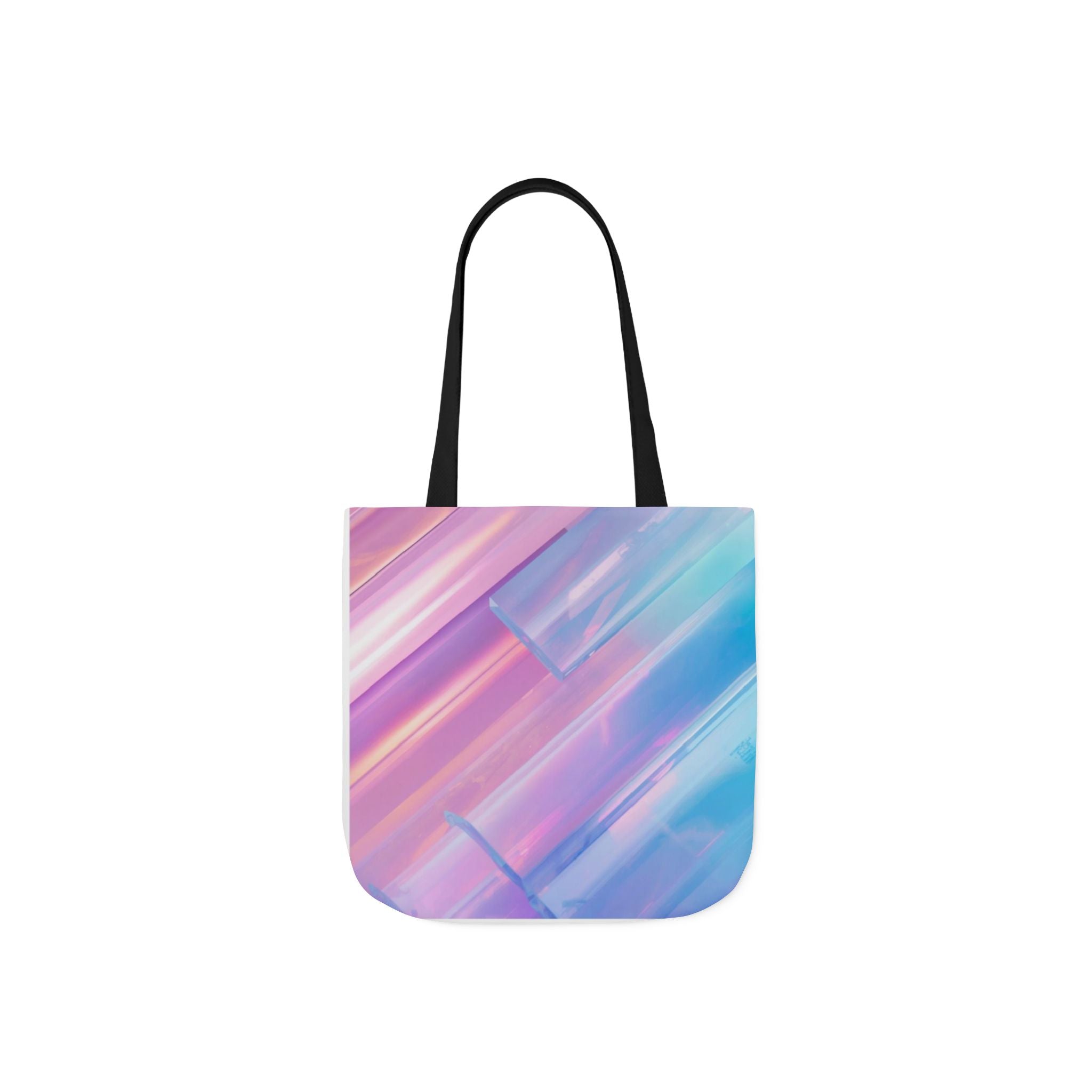 Pastel Brushstroke Canvas Tote — Colorful Abstract Shoulder Bag
